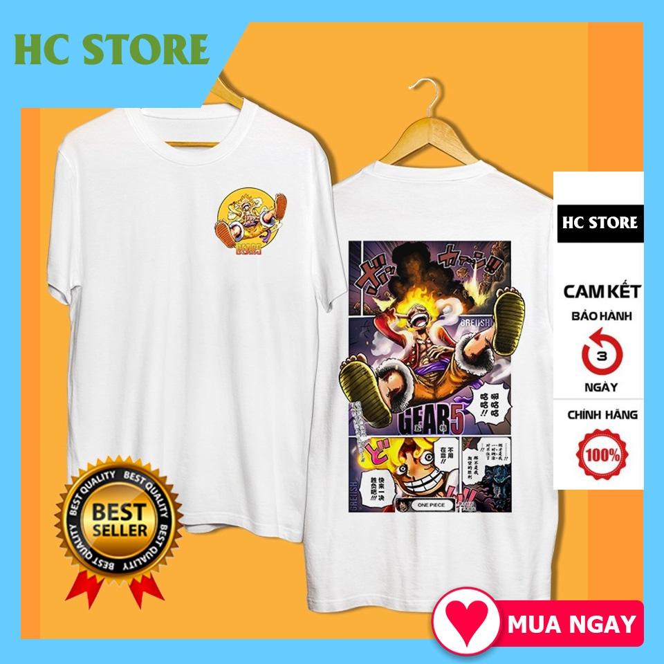 Áo thun One Piece Luffy Gear 5 Nika Thức Tỉnh Trái Ác Quỷ Zoan Thần Thoại cực HOT giá siêu rẻ