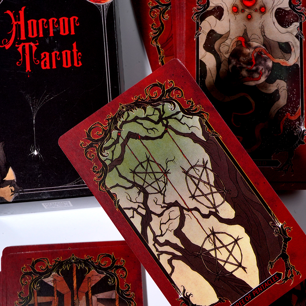 Bộ Bài Horror Tarot 78 Lá Bài  Đá Thanh Tẩy