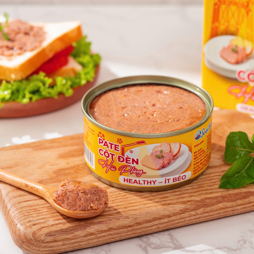 Xách Hộp Quà 3 Lon - Pate Cột Đèn Healthy Sovifood - Ít Béo, Ăn Kiêng Tiện Lợi – 570G