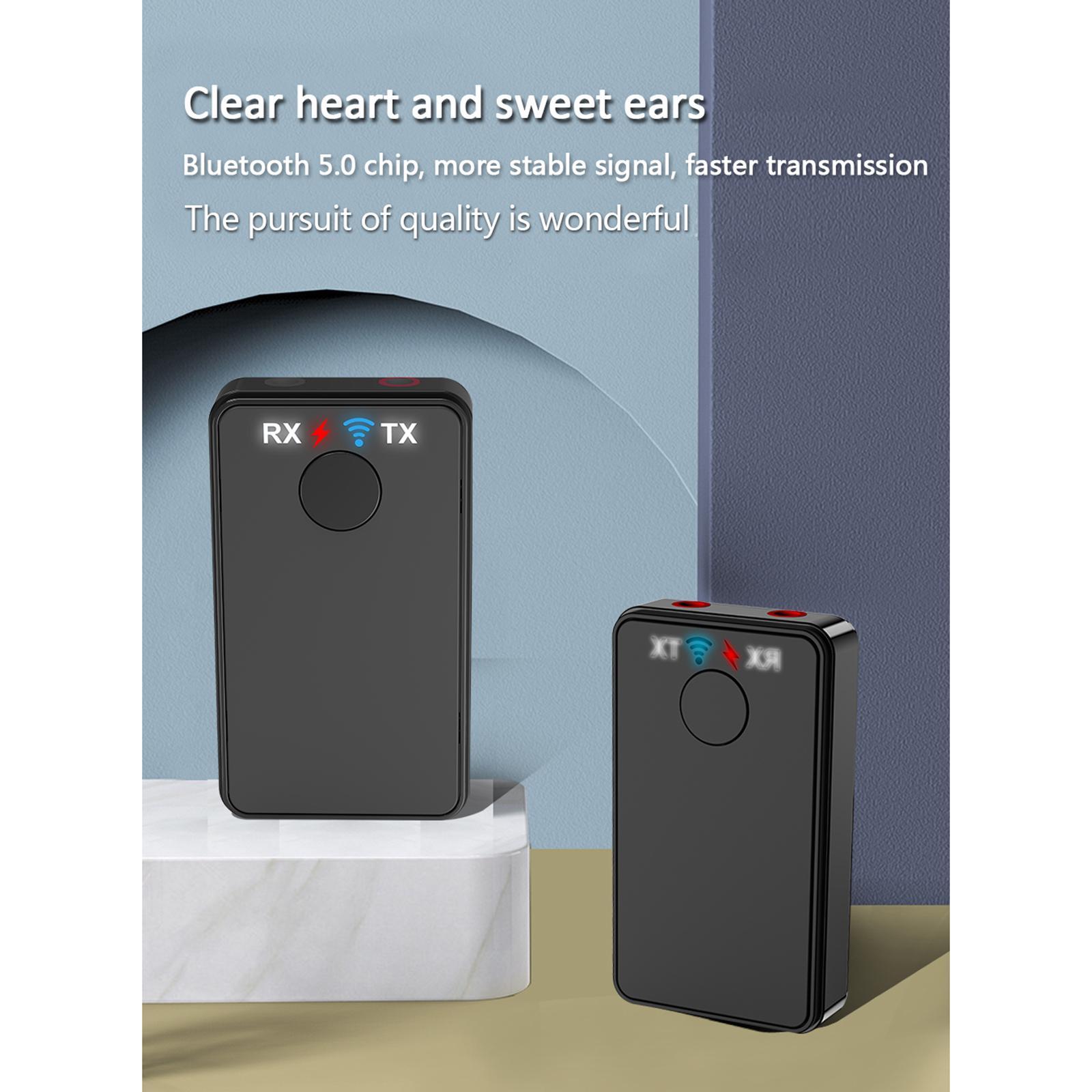 Wireless v5.0 Transmitter Receiver 3.5mm Audio  Aux Adapter