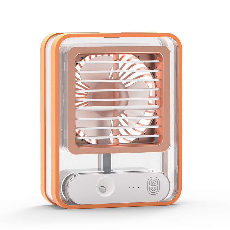 Quạt Điều Hòa Hơi Nước Mini Quạt Tích Điện Phun Sương 3 Chế Độ Kiêm Đèn Ngủ Led 7 Màu Chế độ Hẹn Giờ Thông Minh Hàng CHÍNH Hãng