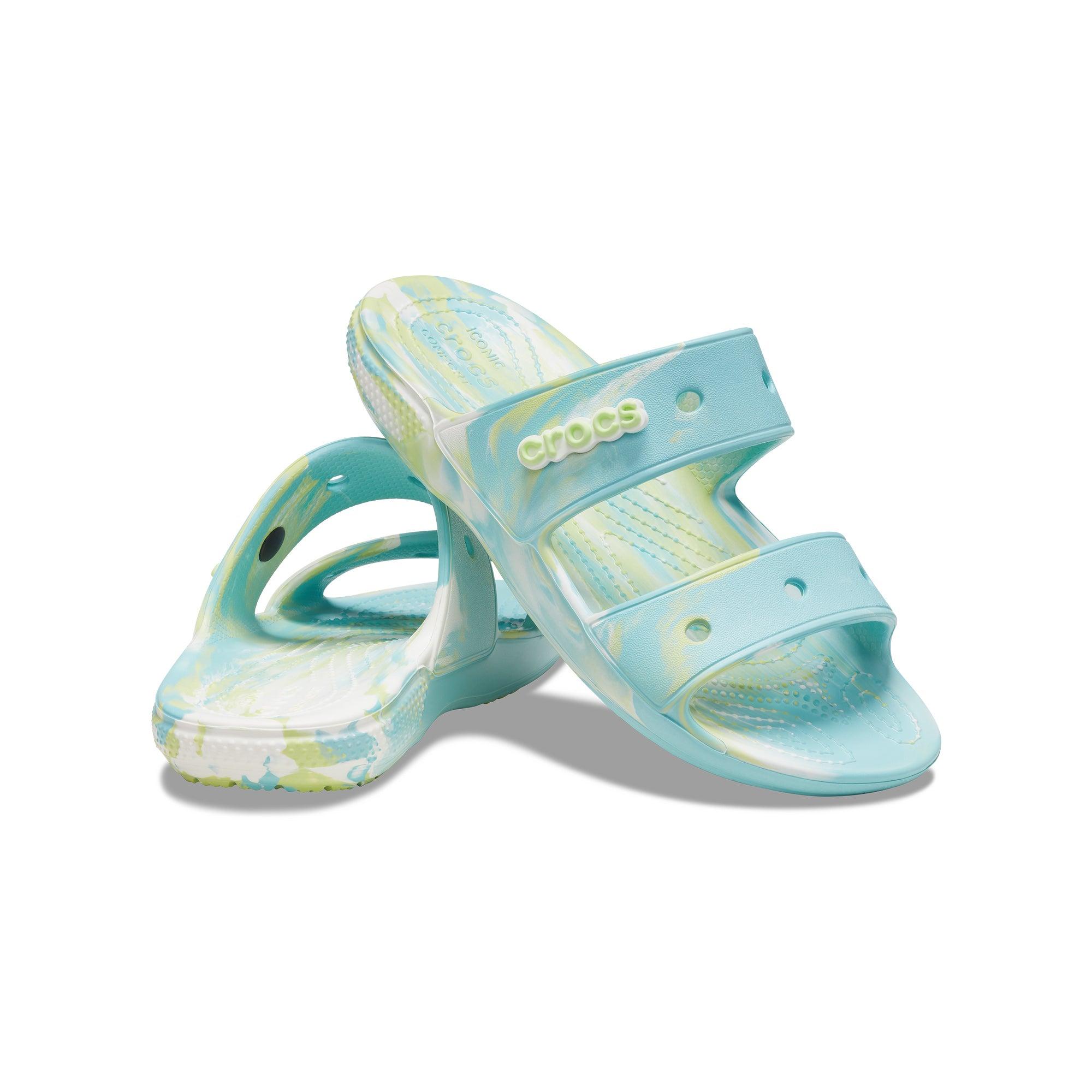 Dép quai ngang unisex Crocs Classic Marbled - 207701-4SU