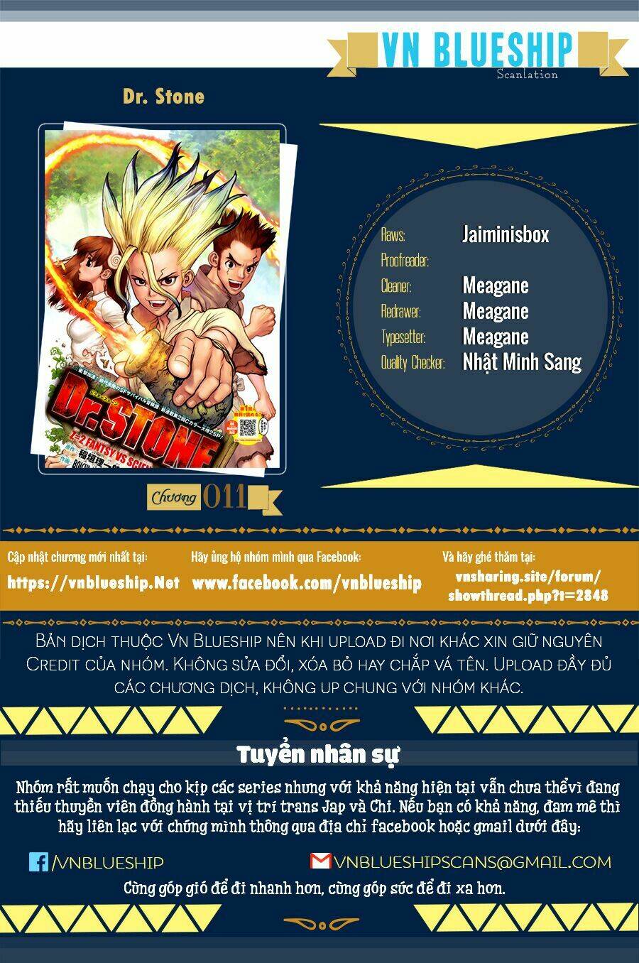 dr.stone - hồi sinh thế giới chapter 11 1