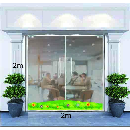 Decal Dán Tường Trang Trí Tết Chân Cỏ Mùa Xuân Số 2