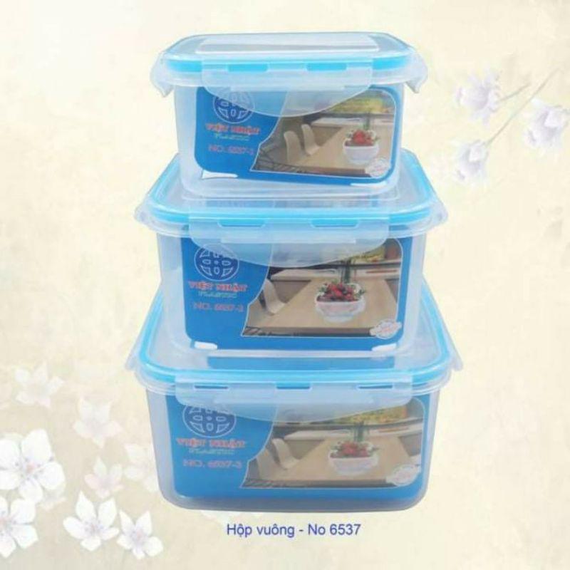 HỘP VUÔNG 6537 NHỰA ĐỰNG THỰC PHẨM - 1 hộp