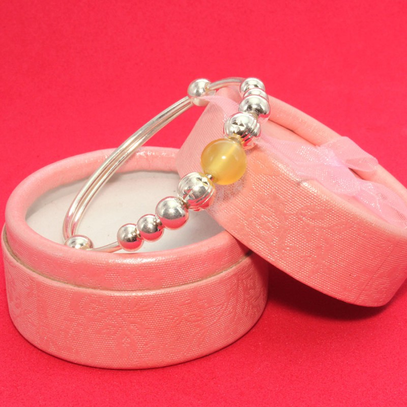Lắc Tay Lắc Chân Trẻ Em Bạc Hiểu Minh LTE027y