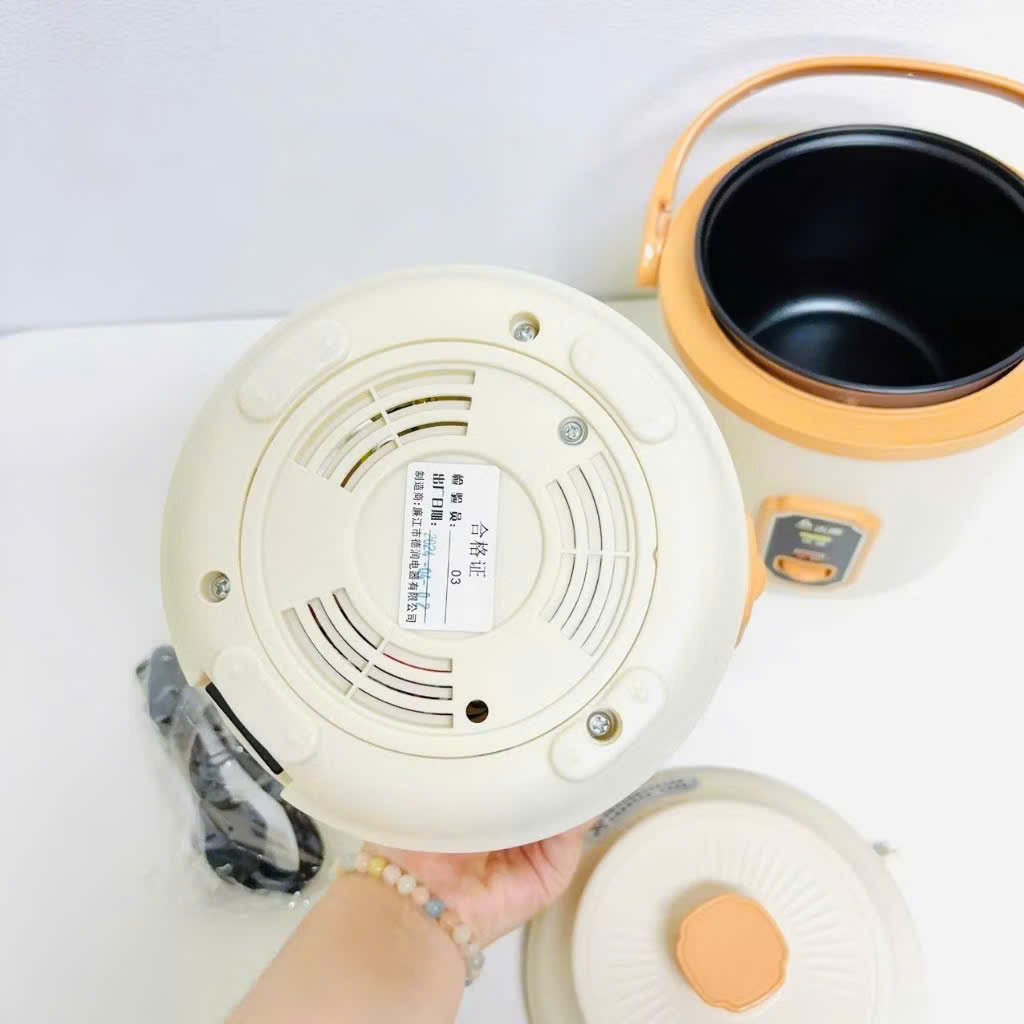 Nồi Cơm Điện Đa Năng 1.2L – Nấu Cơm, Hầm Cháo, Hấp, Xào, Luộc Siêu Tiện Lợi - HÀNG CHÍNH HÃNG MINIIN