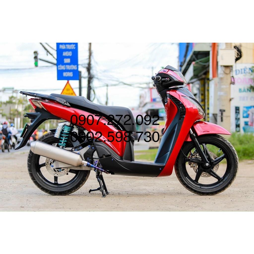 Bộ Cổ titan Xịn+Pas Inox gắn PÔ lon 4road & DranTurismo dành cho SH Ý và DyLan
