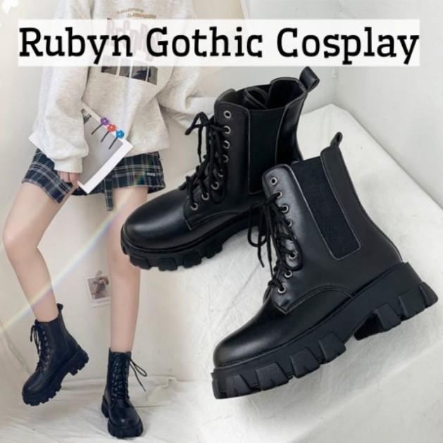 Giày boot cổ cao chiến binh phong cách cosplay ( Size 35 - 40 )