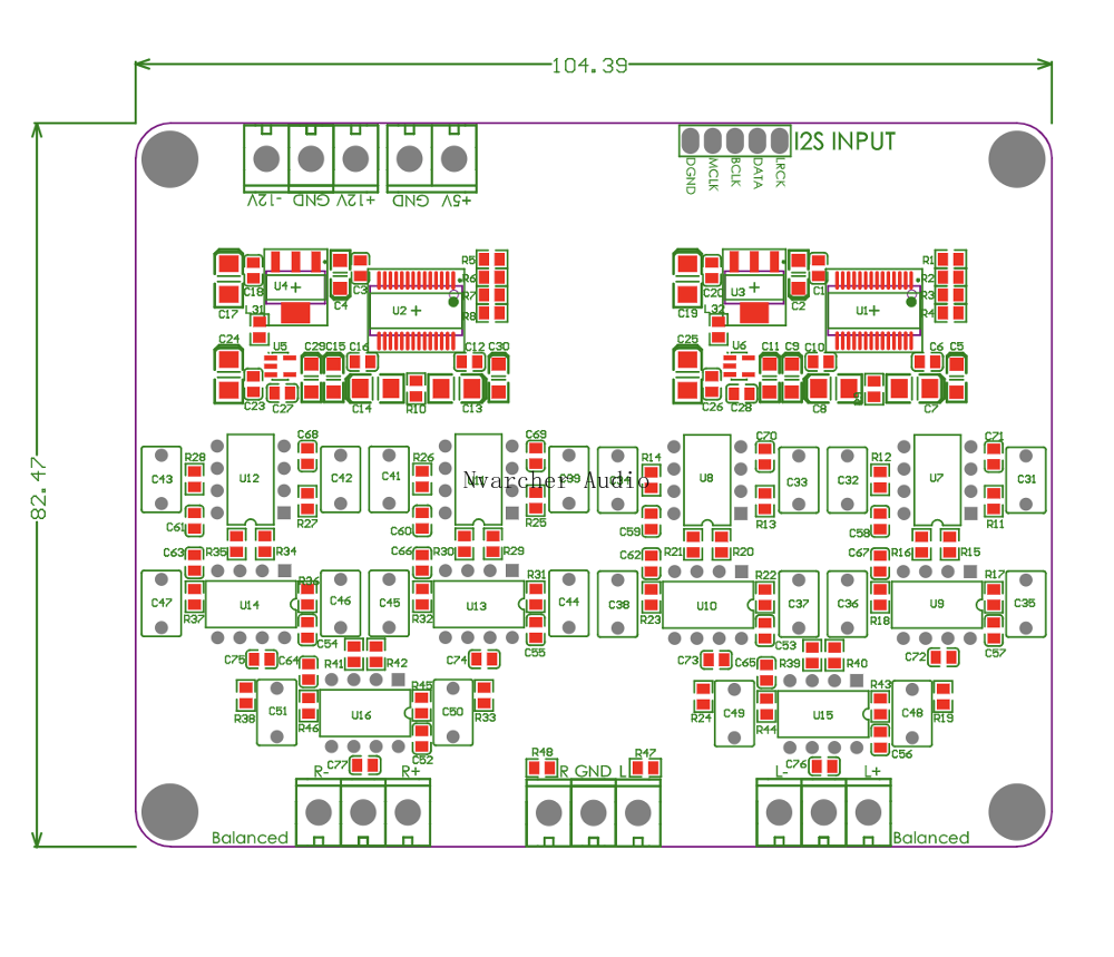 NVArcher HIFI song song PCM1794A Bộ giải mã âm thanh DAC NE5532 OP amp Hội đồng lắp ráp 24bit 192kHz