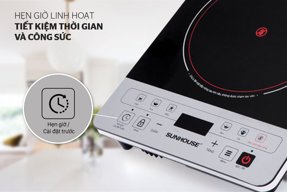 Bếp Hồng Ngoại Cảm Ứng Sunhouse SHD6005 - Hãng chính hãng