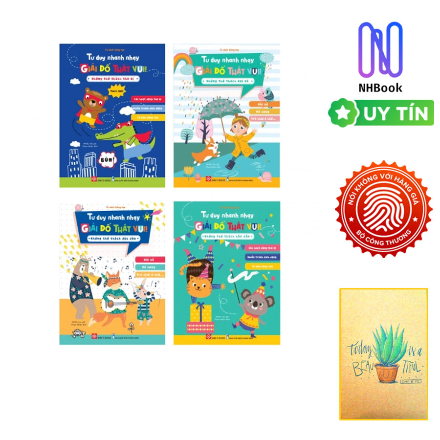 Combo : Tư Duy Nhanh Nhạy, Giải Đố Thật Vui! -  - Đinh Tị Books