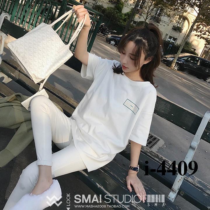 Áo Thun Nữ Tay Ngắn Logo Bảng Chữ - I4409