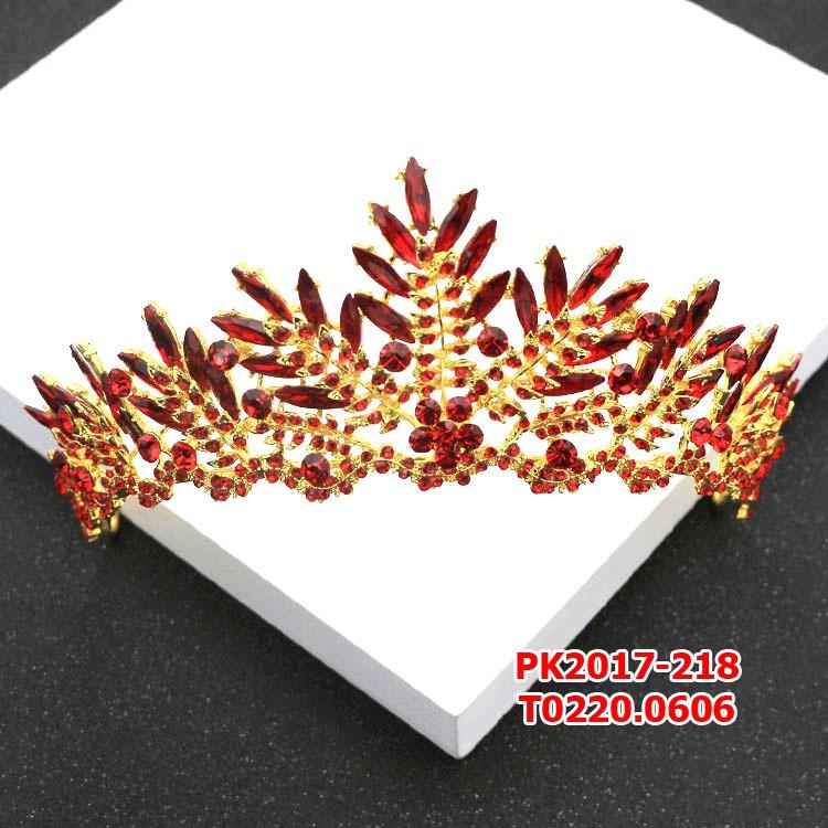 VƯơng miện cô dâu cực đẹp tia hạt đỏ