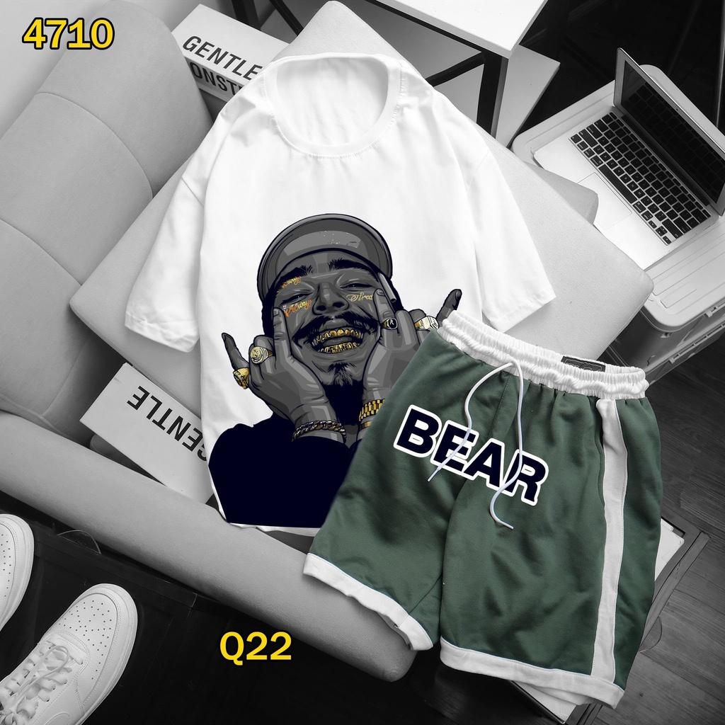 Set bộ quần , áo thun unisex nam, nữ tay lở from rộng ,áo phông unisex cotton oversize giá rẻ hình in cực ngầu BIKEN