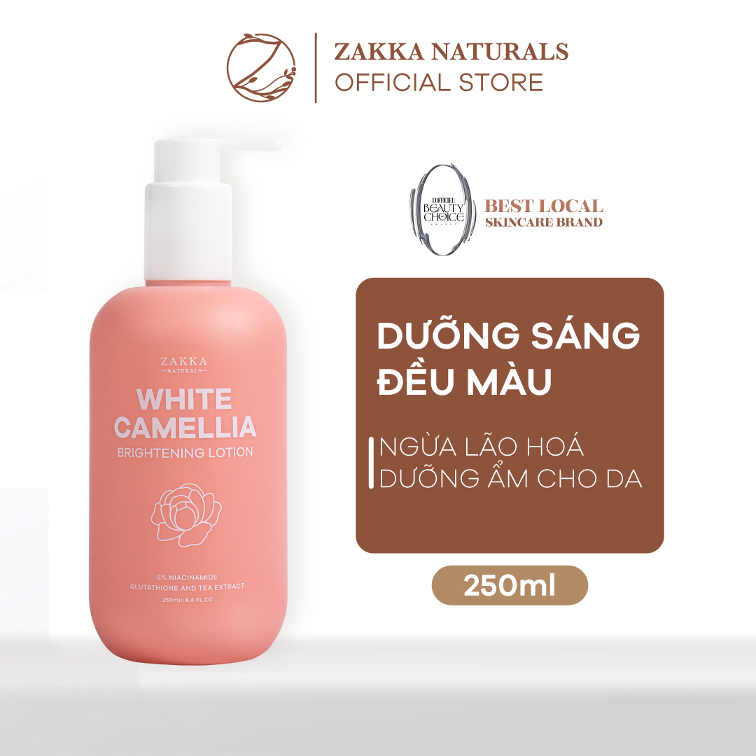 Sữa Dưỡng Thể Sáng Mịn Da White Camellia 250g Zakka Naturals