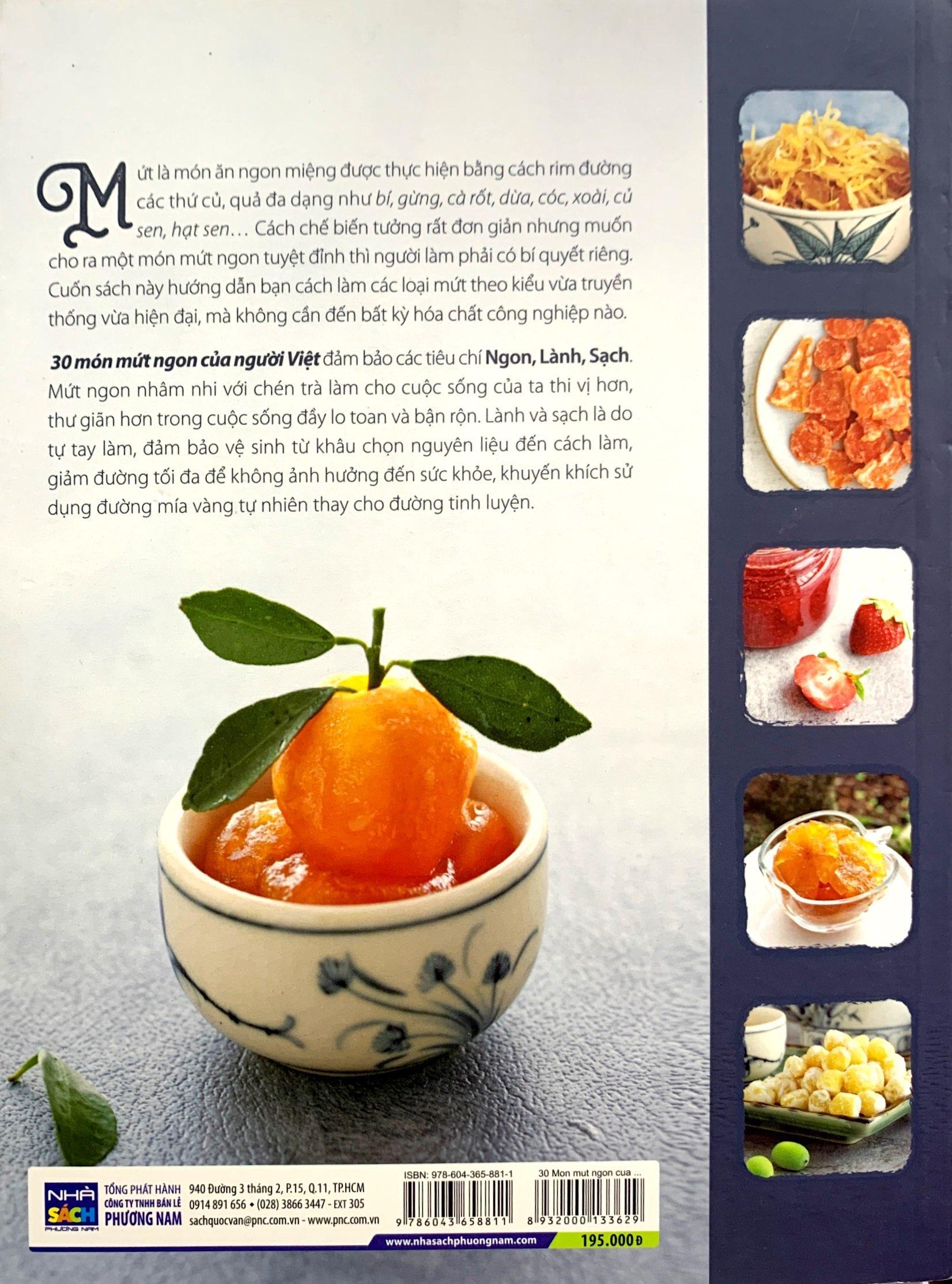 30 Món Mứt Ngon Của Người Việt (Tái Bản)