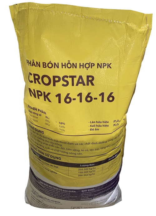 1Kg Phân Bón NPK 16-16-16 Nhập Khẩu Nga Cao Cấp - Cho Cây Xanh và Các Loại Rau Màu, Cây Ăn Quả