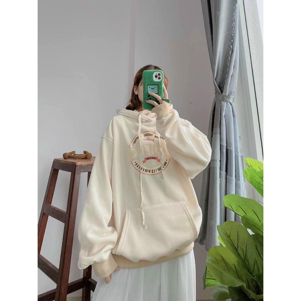 Áo khoác nỉ nam nữ,Áo sweater hoodie nam nữ from rộng in chữ AUD siêu xinh