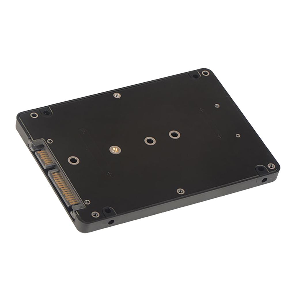 2Pack M.2 NGFF B-Key SSD to 2.5" SATA Adapter Card with Case Enclosure
