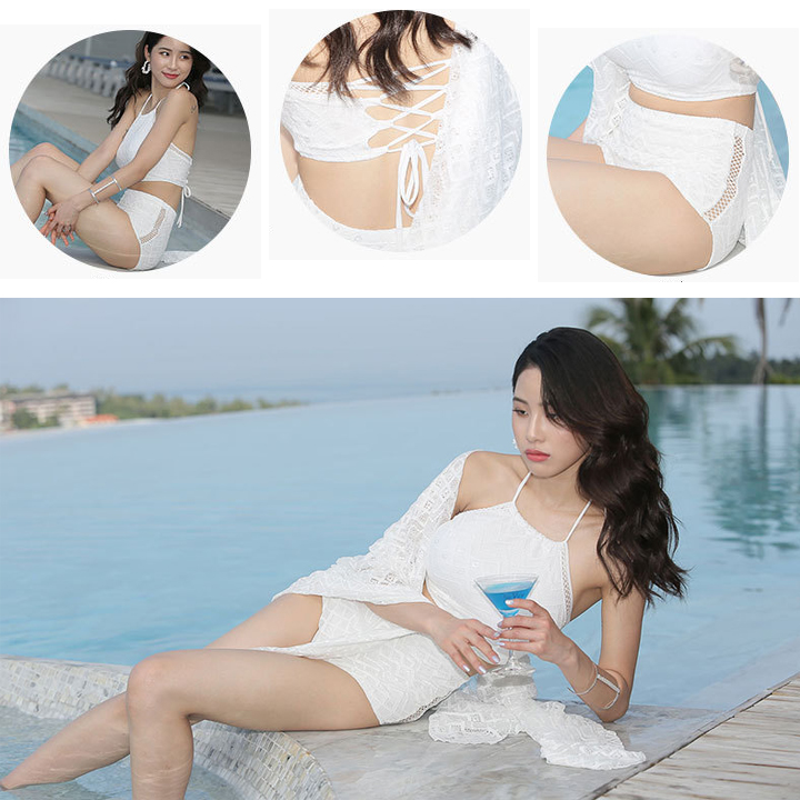 Bikini đồ bơi đi biển QB01 - Bikini đồ bơi sexy - Set đồ bơi kèm khăn