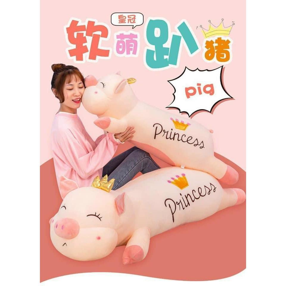 Gấu bông lợn PRINCESS/ Vương miện siêu mềm( Hàng Nhập khẩu)