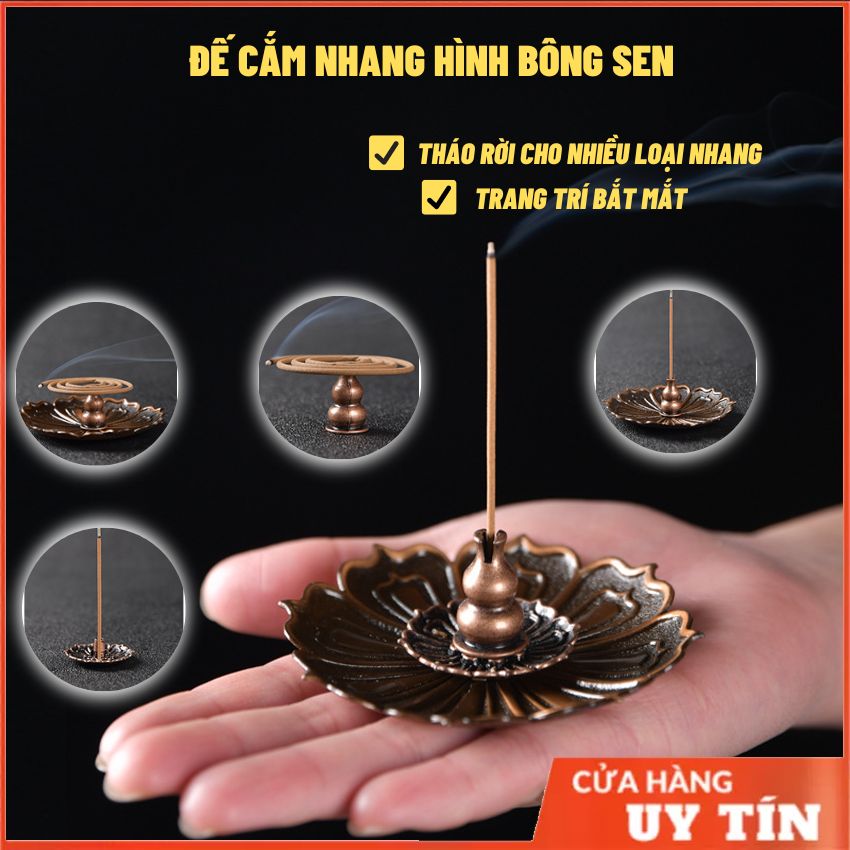 Đế cắm nhang hình bông sen dùng cắm nhang vòng nhang cây~ Phụ Kiện cắm nhang