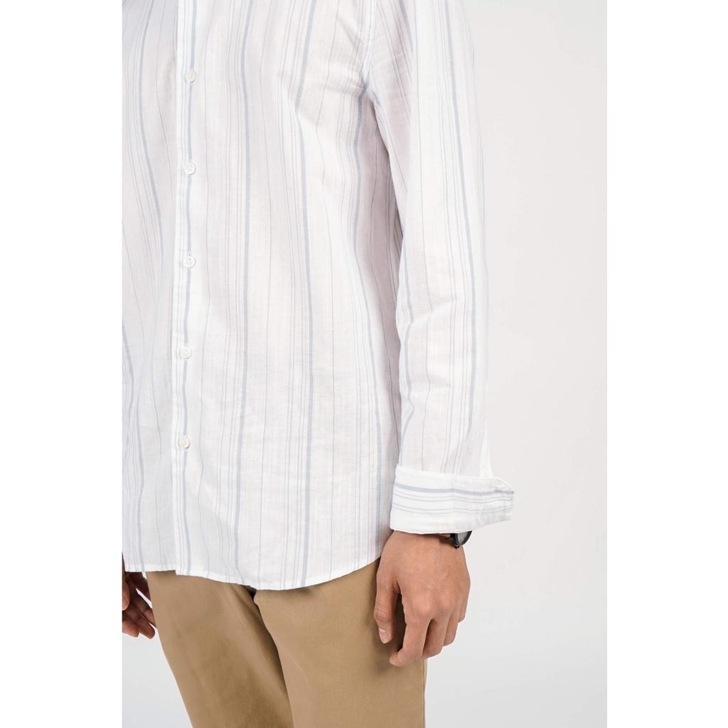 Áo sơ mi nam linen kẻ sọc 2 màu. FITTED FORM - 10F21SHL007 - LASTORE MENSWEAR