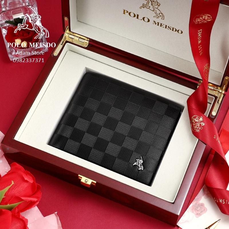 Ví Da Bò Nam Cao Cấp POLO MEISDO Sang Trọng Bảo Hành 24 Tháng