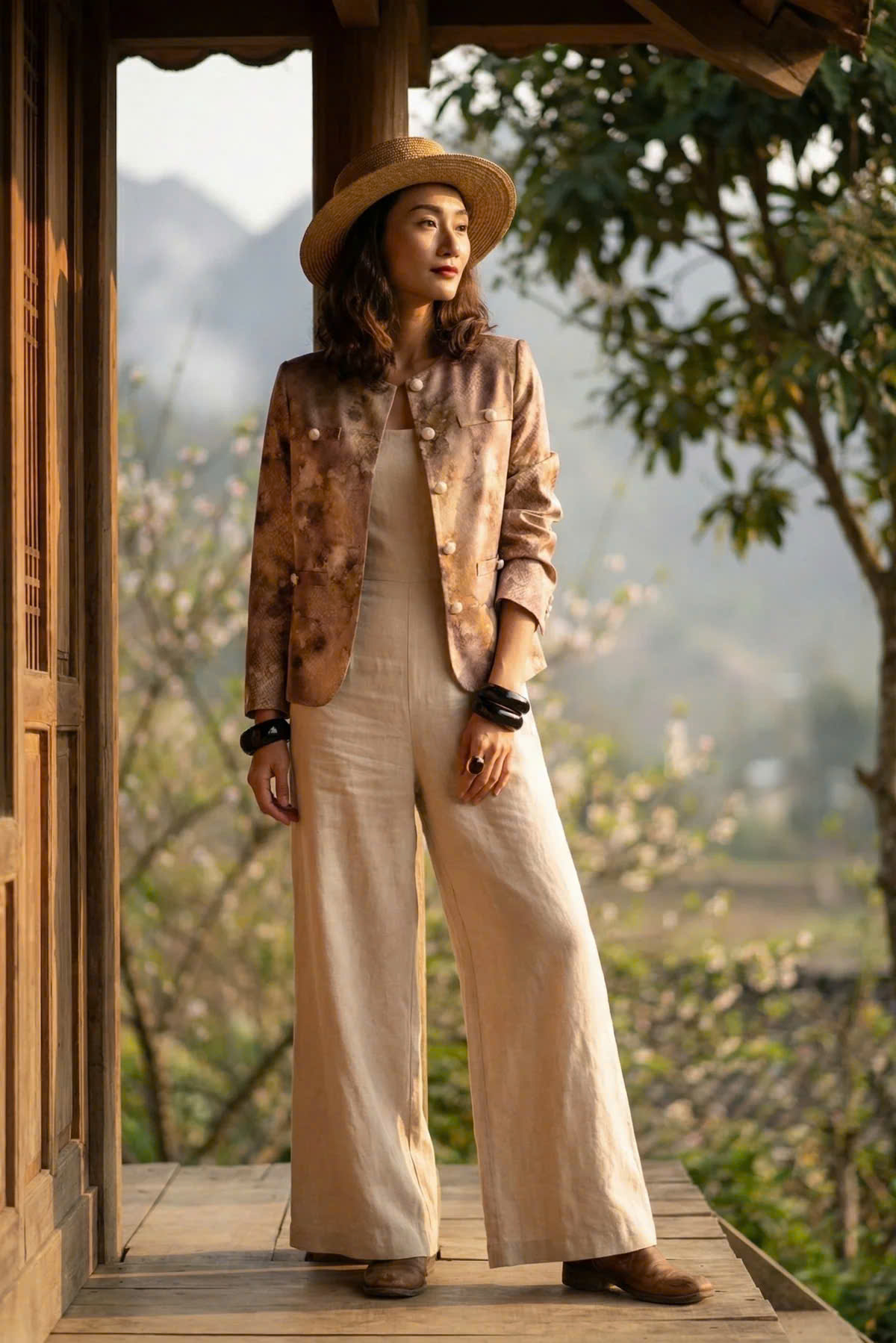 Áo Khoác Jacket Loang Màu Phi Thuỷ Top187 thời trang thiết kế Hity