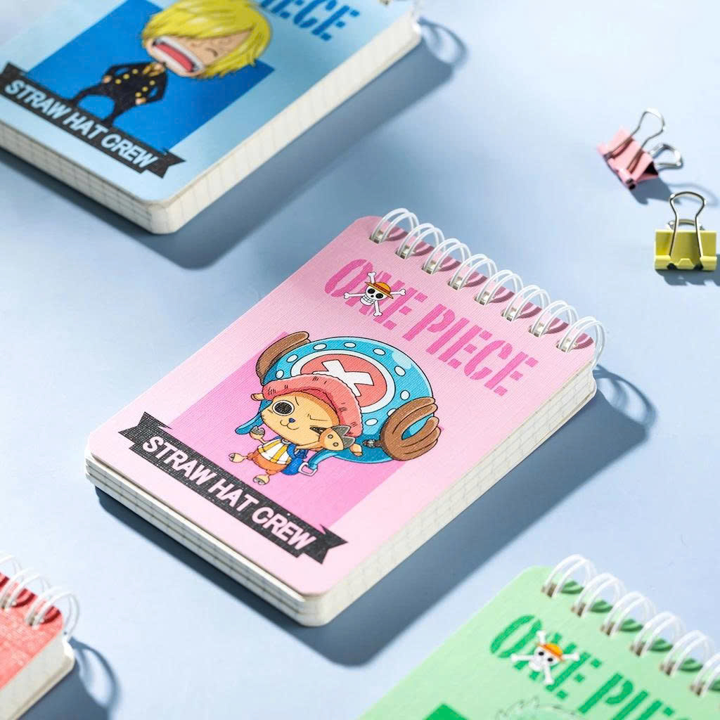 Sổ Lò Xo One Piece A7 - Ô Vuông - 100 Trang 70gsm - Deli