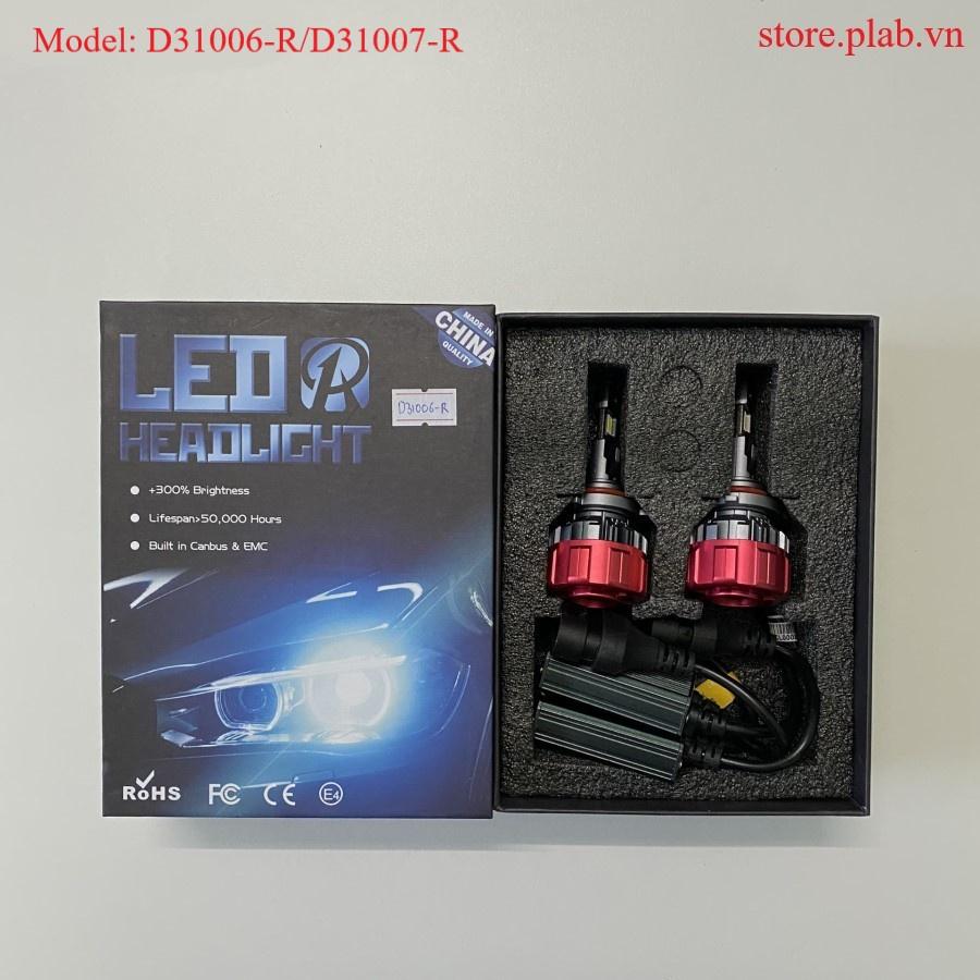 Đèn LED headlight ô tô 80W siêu sáng chip CSP ba màu