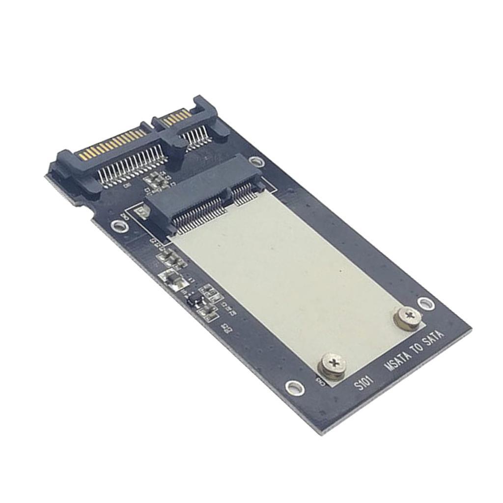 2pieces mSATA to 2.5'' SATA III SDD HDD Converter Adapter Drives Card Enclosure