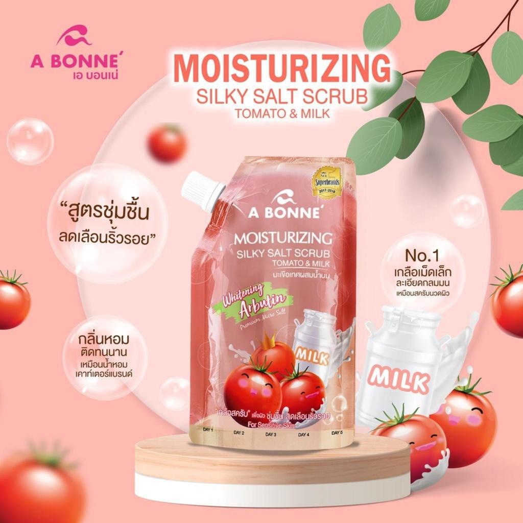 Muối Tắm Tẩy Da Chết A Bonne Moisturizing Silky Salt Scrub Cà Chua 350g