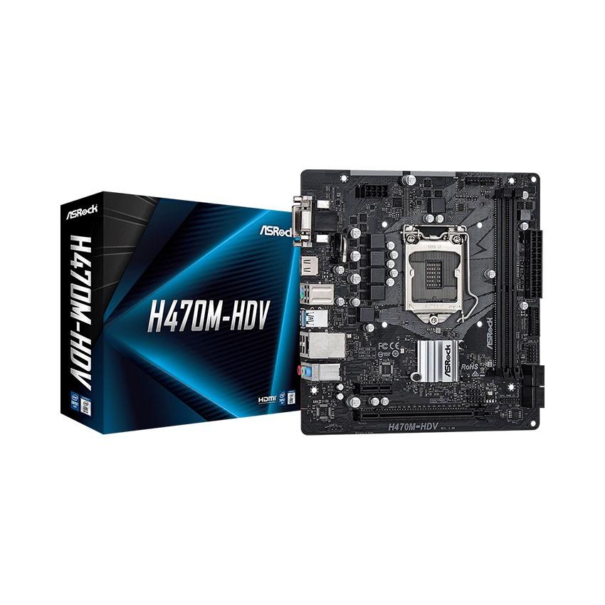 Mainboard Bo Mạch Chủ ASROCK H470M-HDV NEW - Hàng Chính Hãng