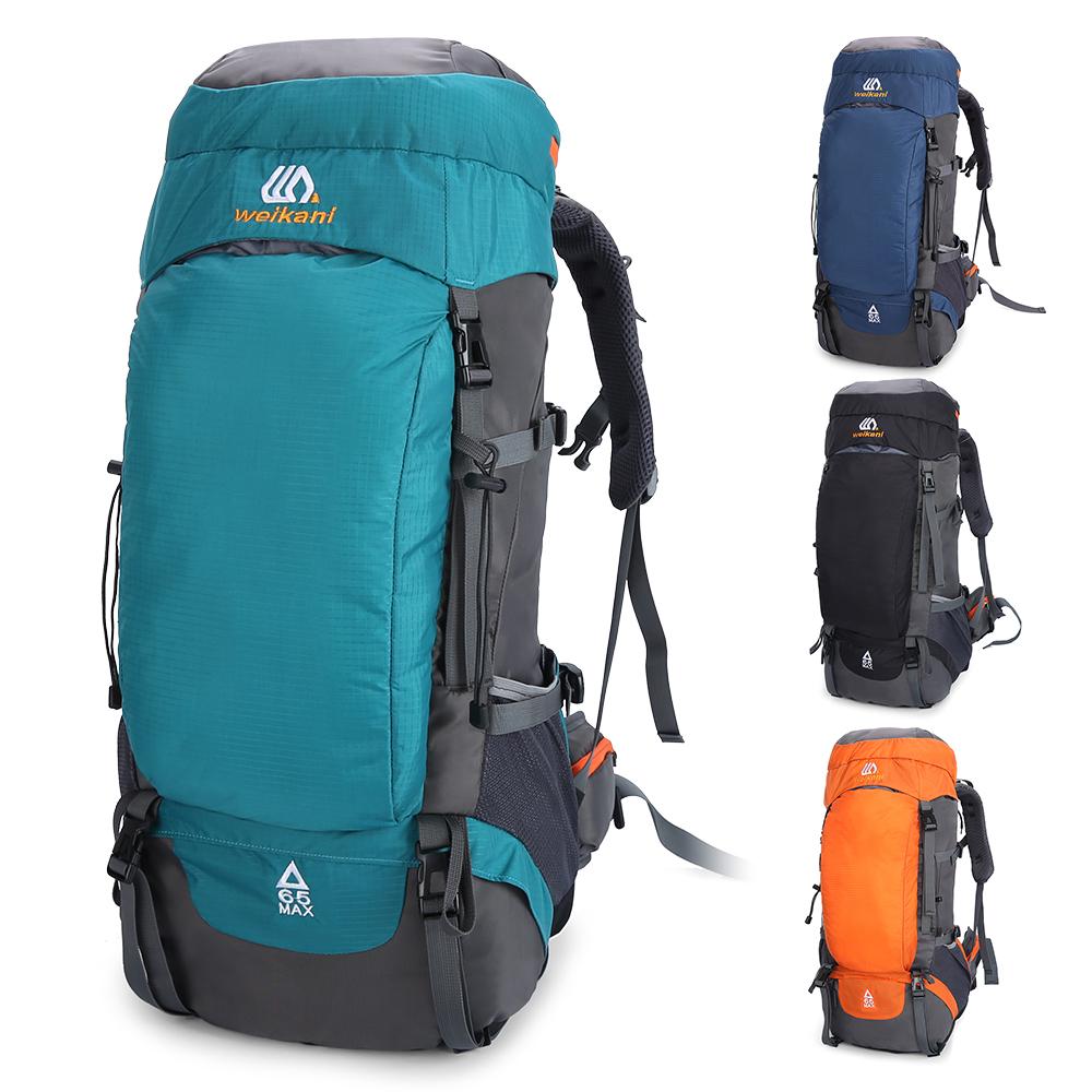 Ba lô đi bộ đường dài 65L bằng vải nylon chất lượng cao Không thấm nước