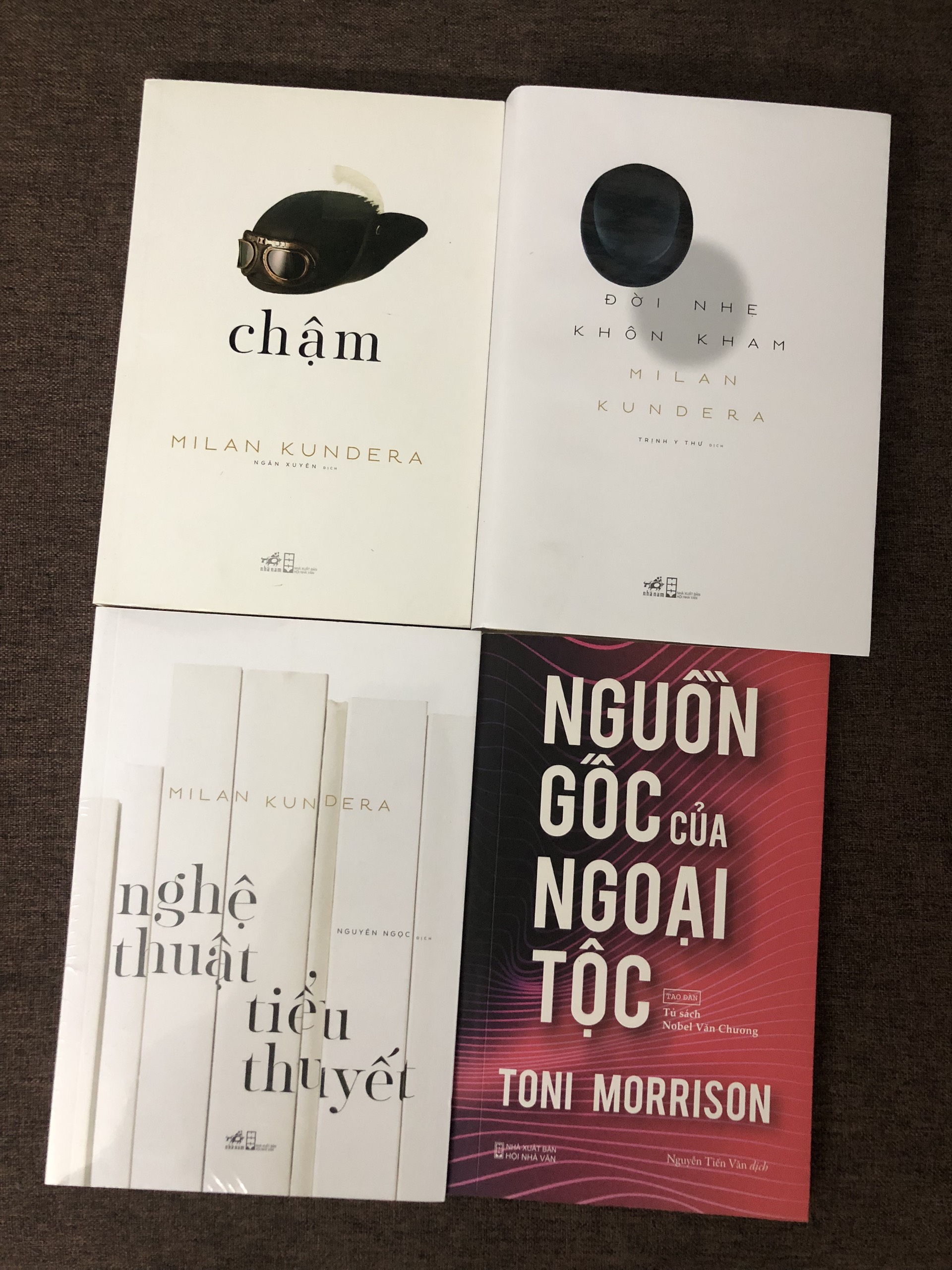 Combo Milan Kundera: Chậm + Đời Nhẹ Khôn Kham + Nghệ Thuật Tiểu Thuyết - Toni Morrison: Nguồn Gốc Của Ngoại Tộc