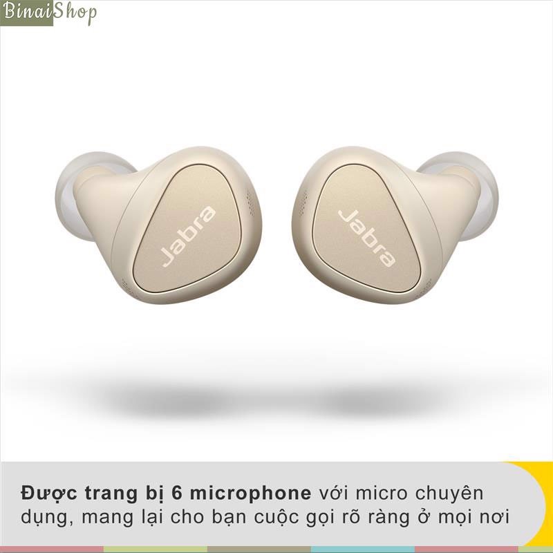 Jabra Elite 5 - Tai Nghe Nhét Tai True Wireless, Bluetooth, ANC - Quà Tặng sạc không dây- Hàng chính hãng