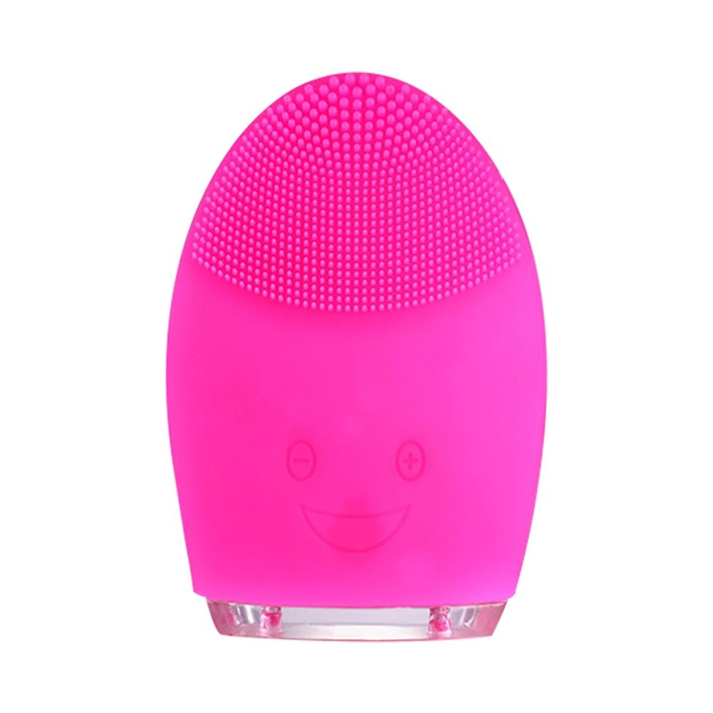 Mini Waterproof Silicone Electric Face Cleansing Brush Portable Facial Washing Machine Skin Care Massage Tool