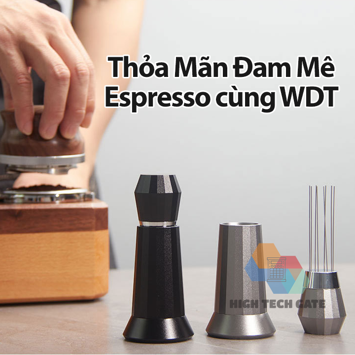 Kim đánh tơi bột cà phê WDT, phân bổ đồng đều pha chế Espresso, dụng cụ máy pha cafe chuyên nghiệp, chống bón cục, pha máy chiết xuất giảm channeling, hàng chính hãng