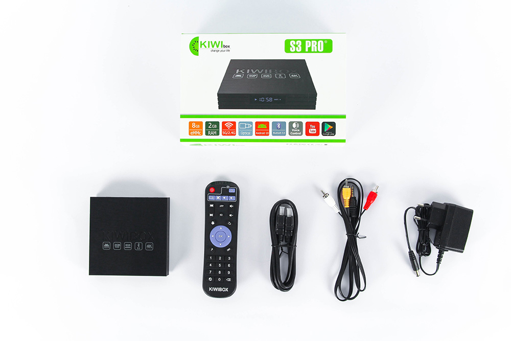 Hộp TV Thông Minh KIWIBOX S3 PRO – PHIÊN BẢN 2021 ( CPU Cortex-A53, Android 10, Ram 2G, Bluetooth 5.0 )