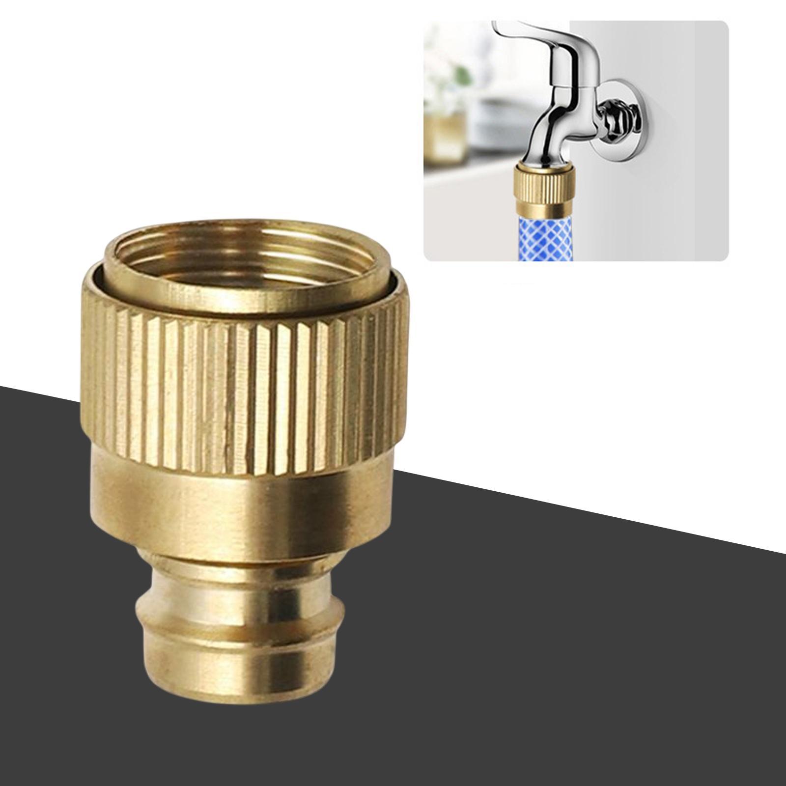 Brass Garden Hose Tap Connector Brass Joint Garden Hose Adapter for Garden Hose Replaces