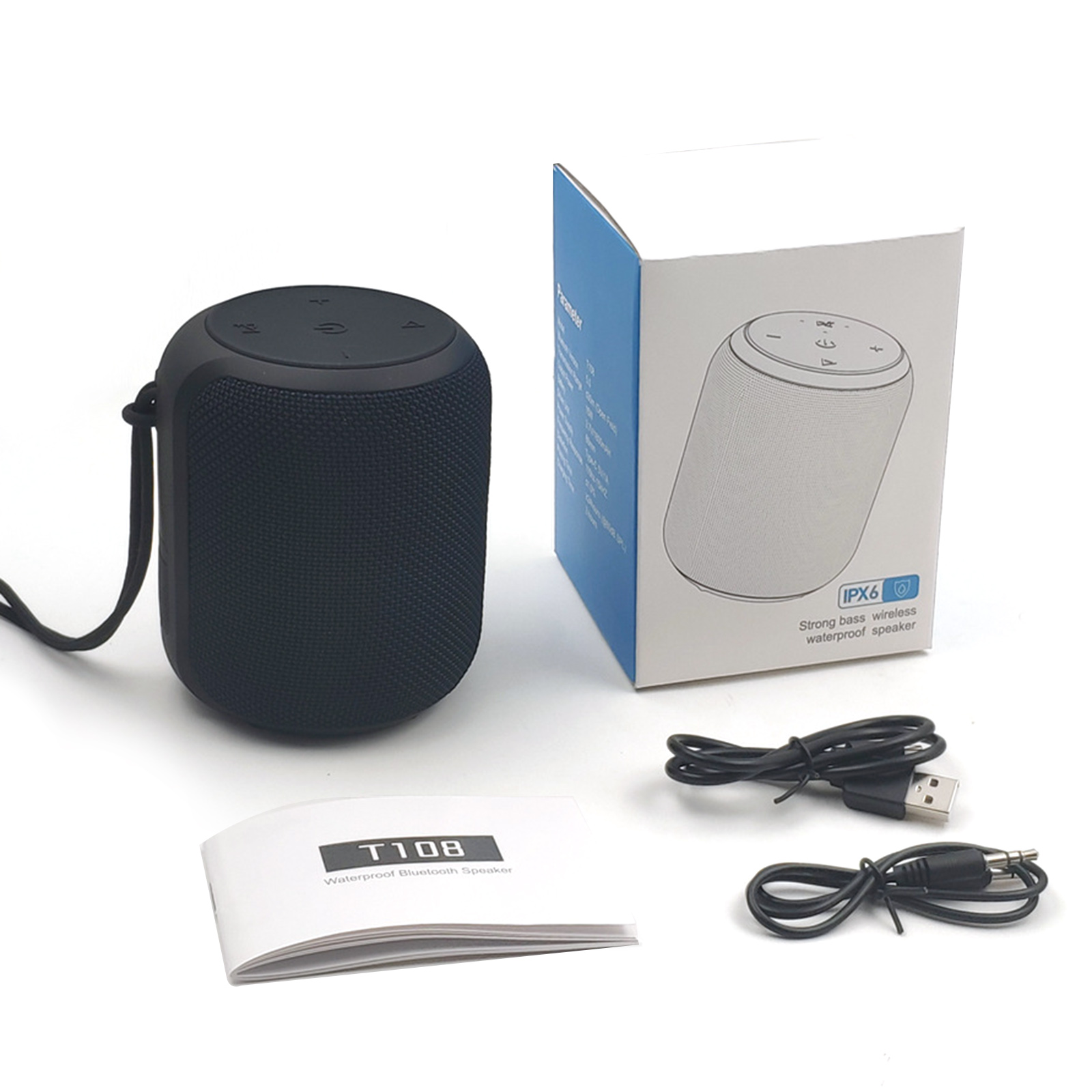 Loa Không Dây Bluetooth 5.0 Không Thấm Nước HiFi TWS Âm Thanh Nổi Cho Loa Siêu Trầm TF