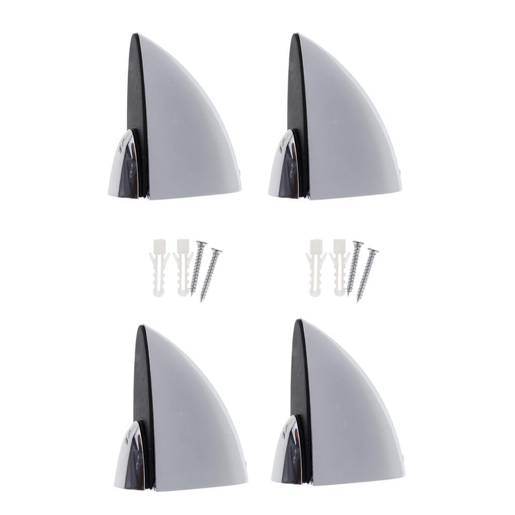 2X 4x Adjustable Glass Clamp Clip Wood Glass Shelf Support Bracket S