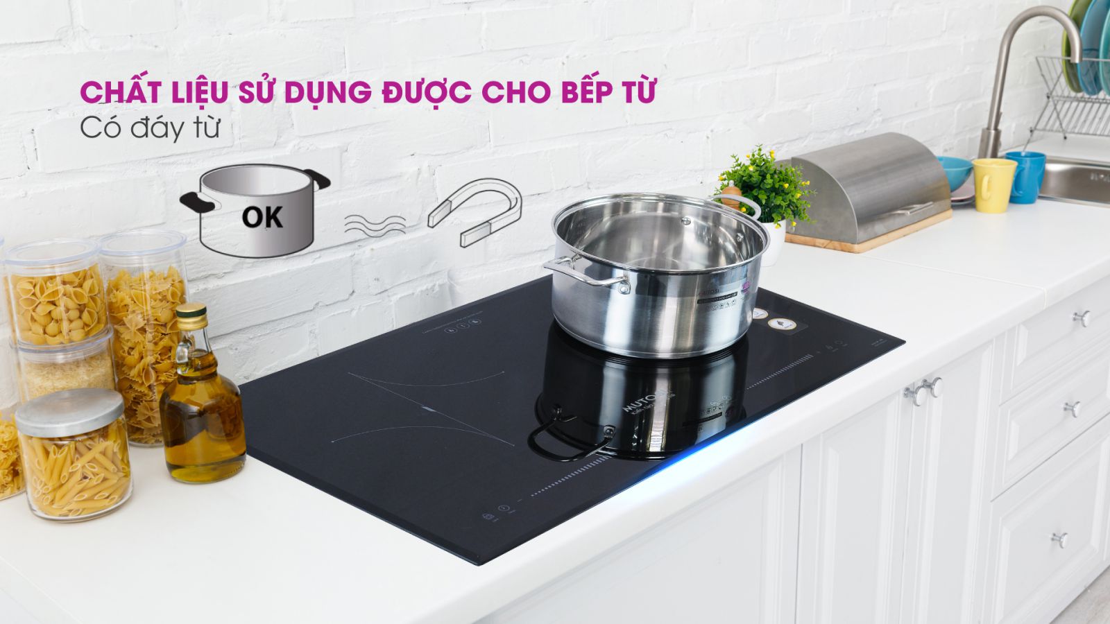 Bếp từ đôi MUTOSI MI-92D - Công nghệ nhật bản - Hàng chính hãng