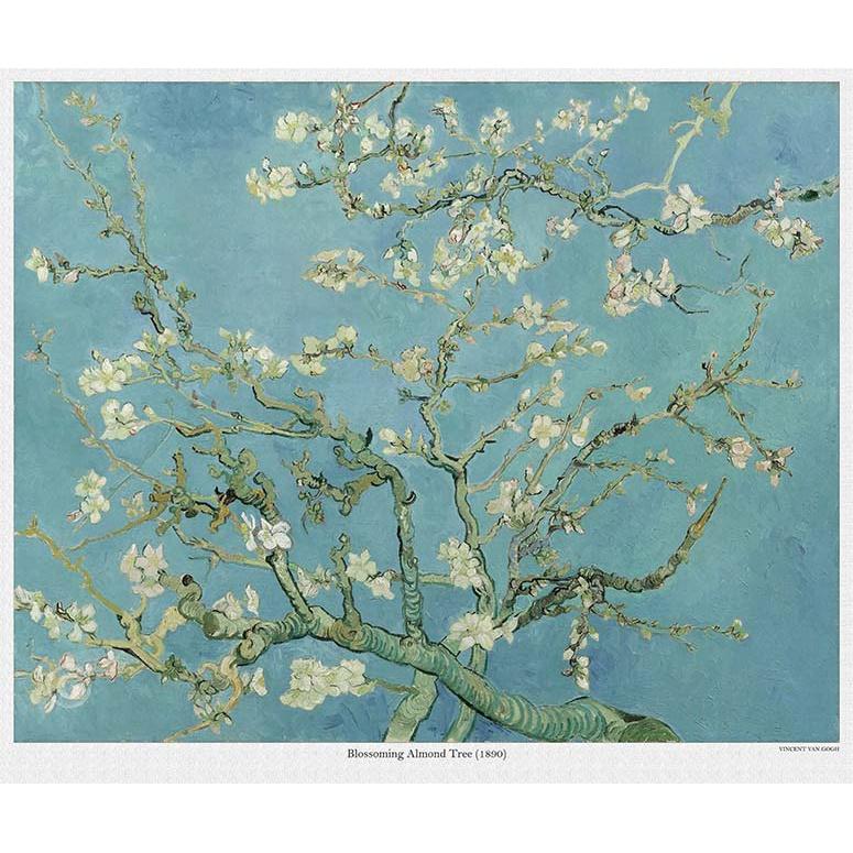 Tranh canvas - Blossoming Almond Tree (1890) - Vincent van Gogh