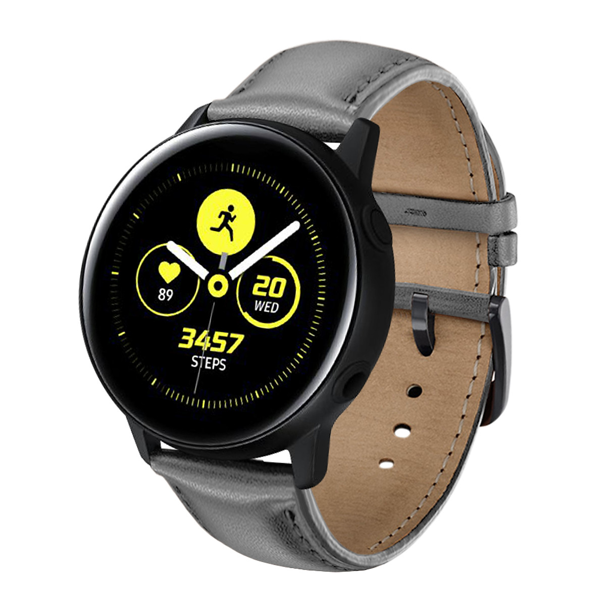 Dây Da Leather Trơn Dành Cho Galaxy Watch Active 2, Galaxy Watch Active 1, Galaxy Watch 42 (Size 20mm)