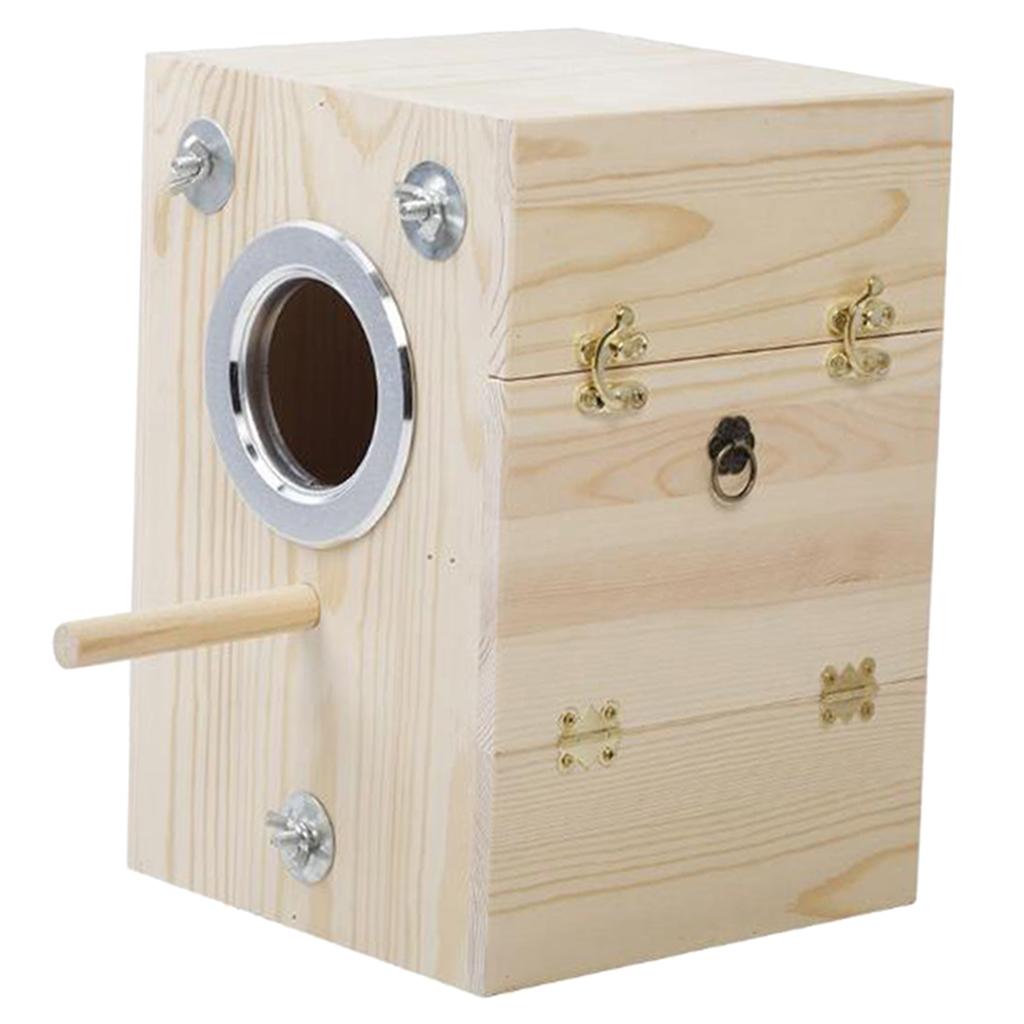 Acituna Gỗ Nhà Chim Chim Làm Tổ Hộp Cockatiel Sinh Sản Làm Tổ Chim Aviary Lồng