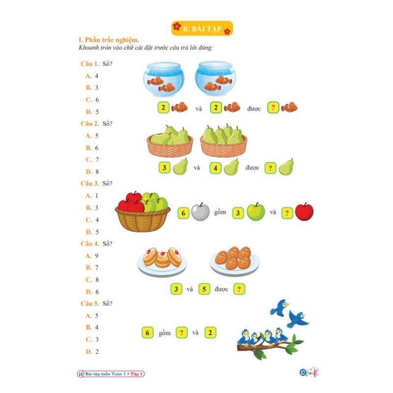 Sách - Bài Tập Tuần Toán 1 - Kết Nối Tri Thức Với Cuộc Sống - Tập 1