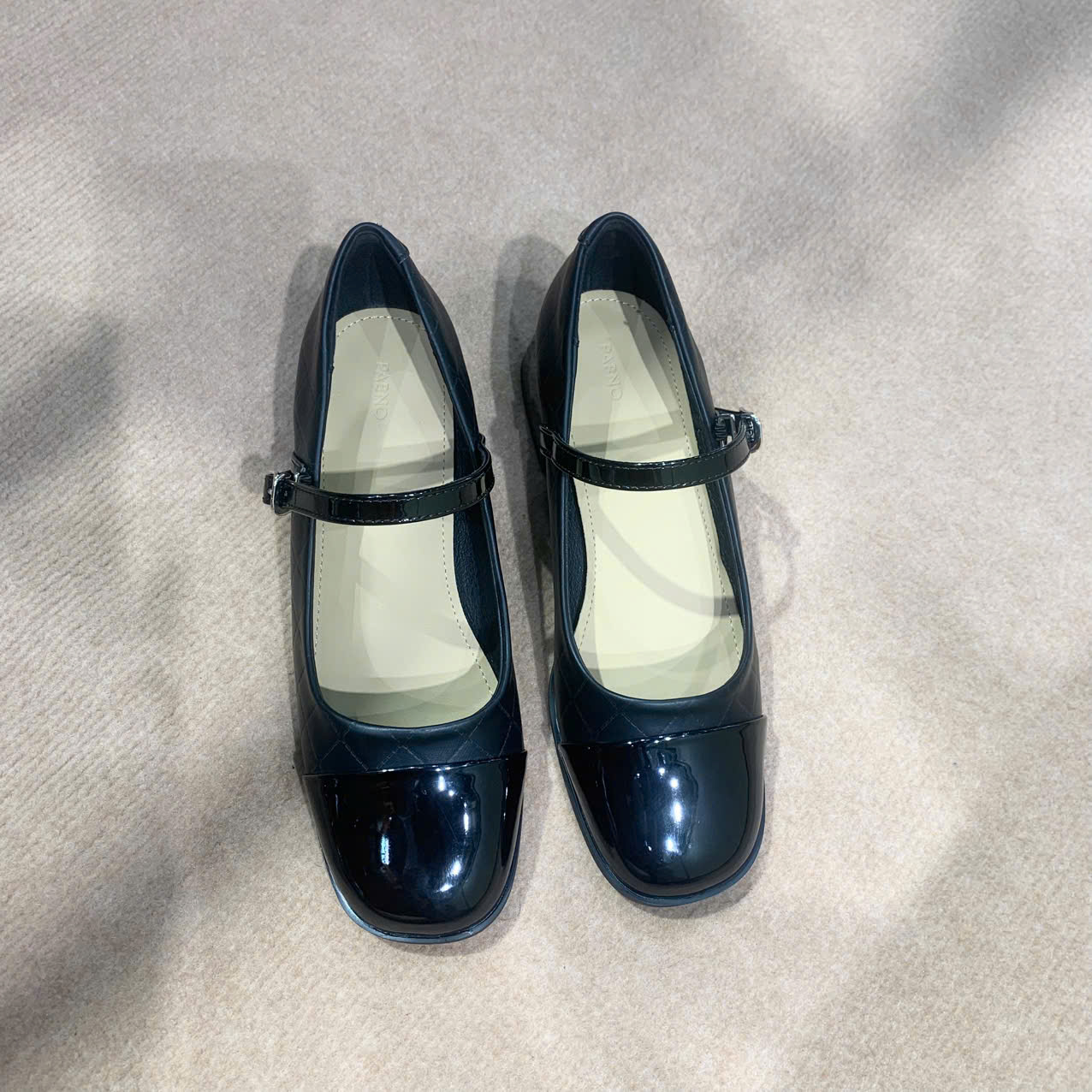 [CHÍNH HÃNG] Giày Cao Gót 3P PABNO PN12040– Mũi vuông | Sang Trọng | Dễ Đi